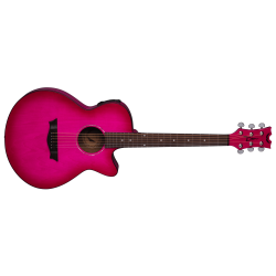 AXPEPB - AXS Performer Elektro Akustik Gitar - Pink Burst