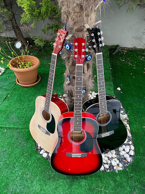 Akustik Gitar 41'' Jumbo Kasa (Kırmızı)